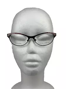 Marcos de gafas LAURA ASHLEY Misty Burdeos de acero inoxidable OJO DE GATO 52-15-135 - Imagen 1 de 7