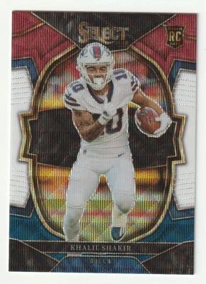2022 Panini Select Tri-Color Prizm Khalil Shakir Buffalo Bills RC /249 #99 - Image 1 of 2