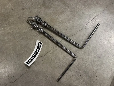 TWO (2) Vintage Rogers Swivomatic 3pc L-Arm Cymbal Holder RARE #SR3 - Image 1 of 4