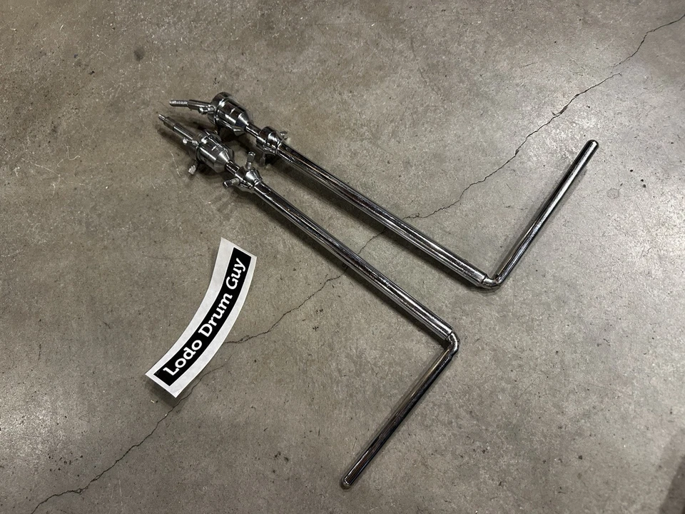 TWO (2) Vintage Rogers Swivomatic 3pc L-Arm Cymbal Holder RARE #SR3 - Image 1 of 4
