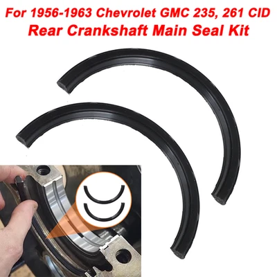 For 1956-1962 Chevrolet GMC Truck 235-261 Rubber Rear Main Oil Seal Gasket 4519S - Image 1 of 4