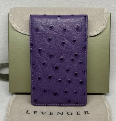 Levenger Pocket Folding Notepad Purple With Paper With Box  - Image 1 of 4