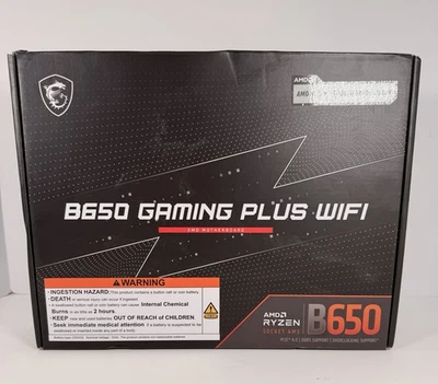MSI PRO B650-S WIFI AM5 AMD B650 PCIe 4.0 Wi-Fi 6E ATX Motherboard NEW - Image 1 of 4