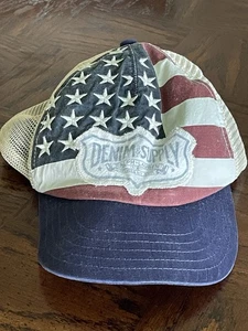 Ralph Lauren Denim & Supply USA Flag Hat RRL VTG Stars Stripes Americana Polo - Picture 1 of 9