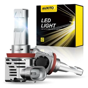 AUXITO H11 H8 60W 20000LM Car LED Headlight Bulbs Kit Super Bright White 6500K - Picture 1 of 12