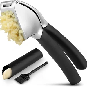 Premium Garlic Expressor & Silicone Garlic Peeler,Garlic Crusher Multi-Purpose ∂ - Picture 1 of 9