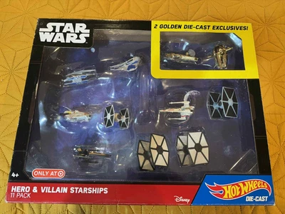 2015 Hot Wheels Star Wars герой злодей звездолеты 11-Pack w 2 золото литой новый - Изображение 1 из 4