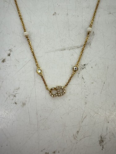 Collana Christian Dior Top donna in pietra colorata GLD con