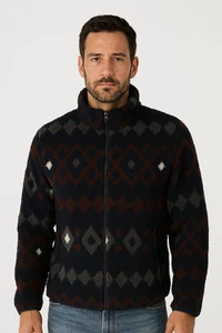 FELPA TECNICA UOMO RAGAZZO ZIP COMODA CALDA  MARCA SCUOLA NAUTICA ART. 139212  - Imagen 1 de 9