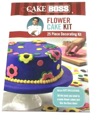 Cake Boss Flower Cake Kit 25-Piece Decorating Kit Cake Cookie Birthday-Free Ship - Image 1 of 4