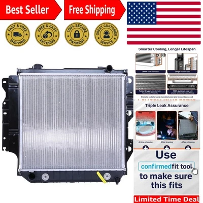 Radiador Jeep Wrangler de alto rendimiento 1987-2006 | Solución de refrigeración óptima Foto 1 de 4