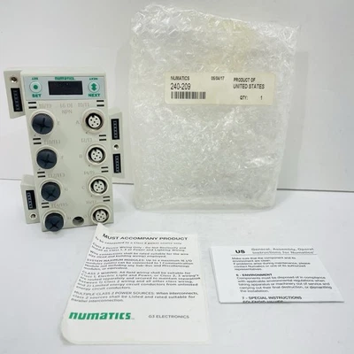 Numatics 240-209 G3 Series Digital I/O Module 16 X NPN Inputs 8x4-Pin M12 Female - Image 1 of 3