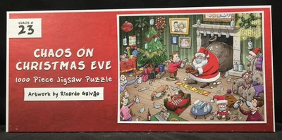 NEW "All Jigsaw Puzzles Exclusive" 'Chaos On Christmas Eve' 1000 pc Sealed NIB - Image 1 of 3