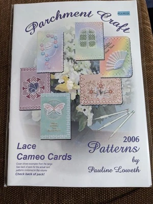 PCA-P5131 Parchment Craft Patterns - Lace Cameo Cards By Pauline Laweth New - image 1 of 2