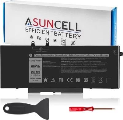 Repuesto de batería para computadora portátil 68Wh 3HWPP para Dell Latitude 5401 5410 5411 5501 Foto 1 de 4