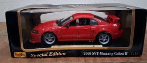 Maisto 1:18 2000 Ford Mustang SVT Cobra R Red Special Edition Damaged Box - Picture 1 of 4