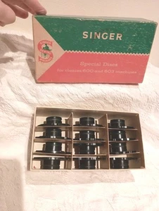 12 Vintage Singer Special Discs 600 603 Machines Part 21976 original box - Bild 1 von 6