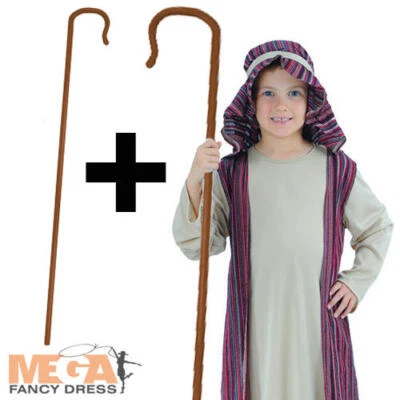 WICKED COSTUMES LTD Hirte + Gauner Jungen Kostüm Weihnachten Krippenspiel Kinder Weihnachtskostüm