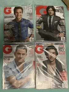 GQ Magazine Lot of 4 - Sealed In Original Packaging - Tatum, McConaughey - 2014 - Imagen 1 de 1