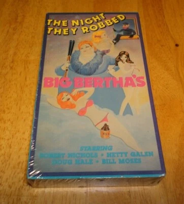 The Night They Robbed Big Bertha's (VHS, 1975) Rare Comedy Brand New Sealed - Image 1 of 4