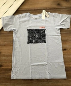 J. Crew Damen "Soho" NYC Grafik T-Shirt in Supima Baumwolle - Neu mit Etikett - Bild 1 von 6