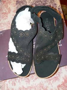 Schwarze Wildleder Sandalen Made In Italy - Bild 1 von 6