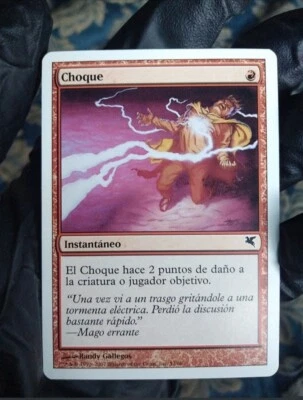 MTG Shock (Choque) EXC. SPANISH VERY RARE Salvat-Hachette 2007 WOTC - Image 1 of 2