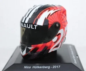 F1 Nico Hulkenberg Force India 2017 Rare Helmet Scale 1:5 Formula 1+Magazine - Picture 1 of 1