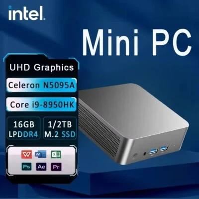 PC Windows 11 Intel Core I9 8950HK N5095A Desktop Pc Gaming Computer 16GB DDR4 - Image 1 of 4