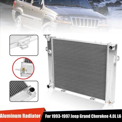 Full Aluminum Radiator For Jeep Grand Cherokee 4.0L L6 1993-1998 1994 1995 AT - Изображение 1 из 4