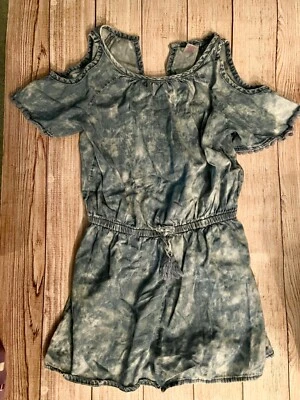 Girls Romper Size 8 Justice Jean colored  - Image 1 of 3