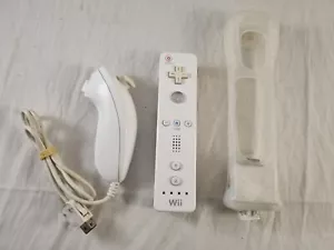 Genuine Nintendo Wii Remote Motion Plus Adapter Cover & Nunchuk Tested - Picture 1 of 12