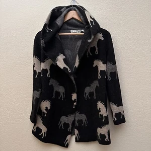 Anthropology Field Flower Hooded Sweater Horse Wool Blend Southwest Sedona XS - Picture 1 of 4