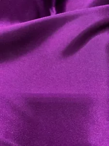 LILA fester 100 % Polyester Satin Stoff (60 Zoll) Meterware - Bild 1 von 1