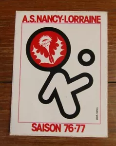 VINTAGE FOOTBALL MEMORABILIA: ASNL AS NANCY LORRAINE Sticker 1976/77 SEASON - Picture 1 of 2
