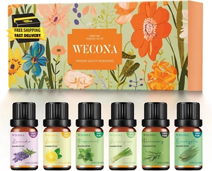 Essential Oils for Diffusers for Home - Top 6 Aromatherapy Oils Set, Relaxation, - Picture 1 of 7