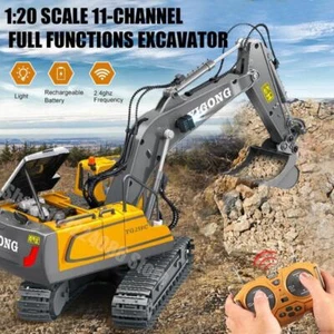 Children Rc Car Remote Control Car Toys for Boys Remote Control Excavator Dump - Picture 1 of 27