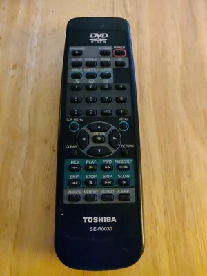 Mando a distancia Toshiba SE-R0030 DVD 79078043, RT79078017, SER0014 PROBADO/FUNCIONA Foto 1 de 2
