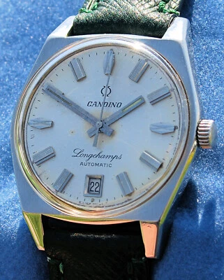 Редкие винтажные автоматические часы Candino Longchamps в превосходном состоянии - Изображение 1 из 4