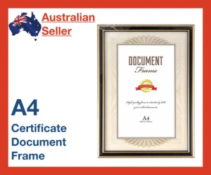Frame Document Certificate A4 Hooks Stand Photo Picture Hanging Glass Graduation - Picture 1 of 2