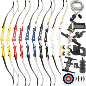 66" 68" 70" Takedown Recurve Bow Set 14-40lb Archery Target Bow Hunting Shooting - Picture 1 of 19