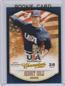 GERRIT COLE ROOKIE CARD 2013 USA Baseball Pirates RC Astros NEW YORK YANKEES! - Picture 1 of 2
