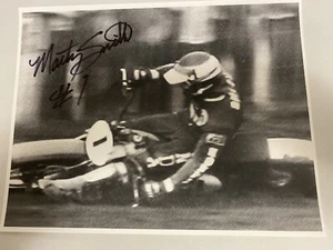 "Foto firmada por Marty Smith motocross 8 1/2"" X 11""" - Imagen 1 de 1