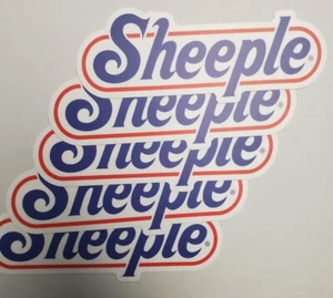 SHEEPLE ๐ท MASK People are SHEEPLE STICKERS 5 PACK LOT ๐ ๐ท - Picture 1 of 8