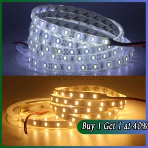 LED Strip Light Home Lighting 5630 SMD White/Warm White Waterproof 1M 3M 5M 12V - Picture 1 of 14