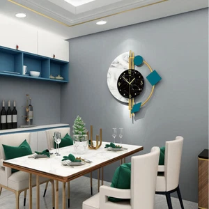 NEW Nordic Silenced Wall Clock Creative Living Room Luxury Clock Home Wall Decor - Picture 1 of 12