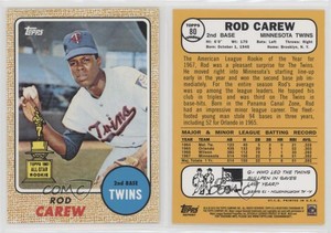 2010 Topps The Cards Your Mom Threw Out Original Back Rod Carew #80 HOF
