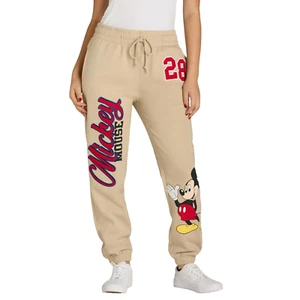 Disney Mickey Mouse Women's Junior Drawstring Jogger Sweatpants Size XS NEW - Picture 1 of 5