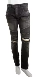 BALMAIN MENS BIKER STRETCH SZ 33 NWT $1650 - Picture 1 of 11