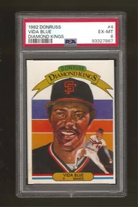 1982 DONRUSS #4 Vida Blue Diamond Kings San Francisco Giants PSA 6 EX MINT - Picture 1 of 2